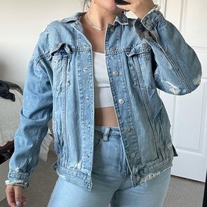 Oversized Boyfriend Denim Jacket